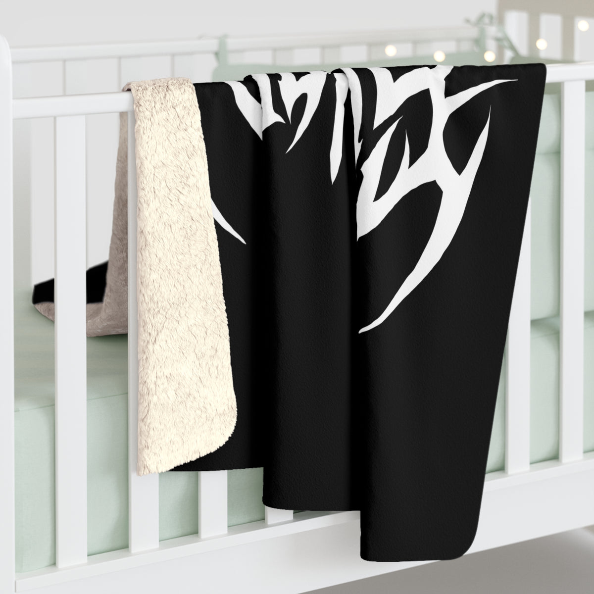 Vincent Augustus Sharp Logo Sherpa Blanket