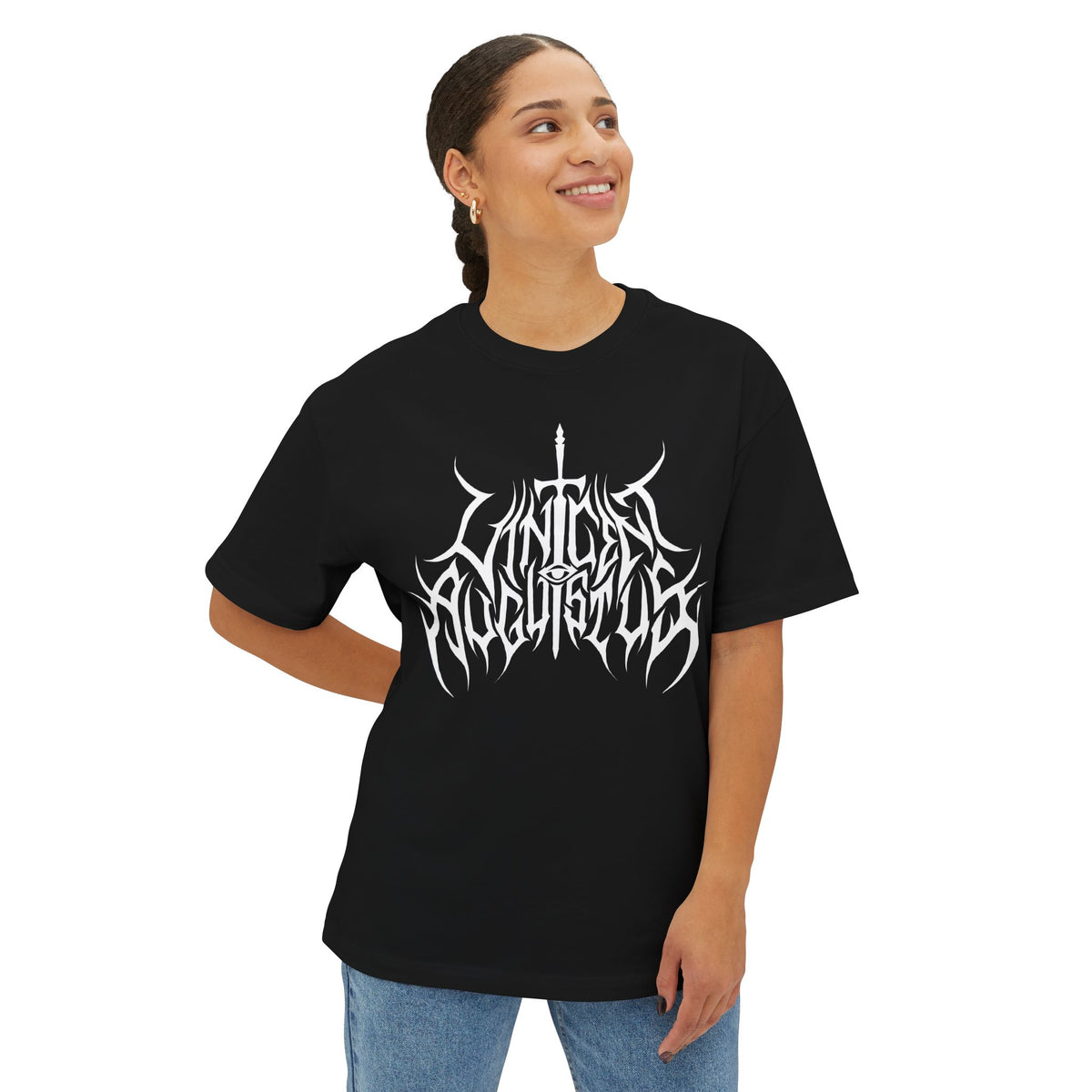 Boxy Oversized Vincent Augustus Logo Tee