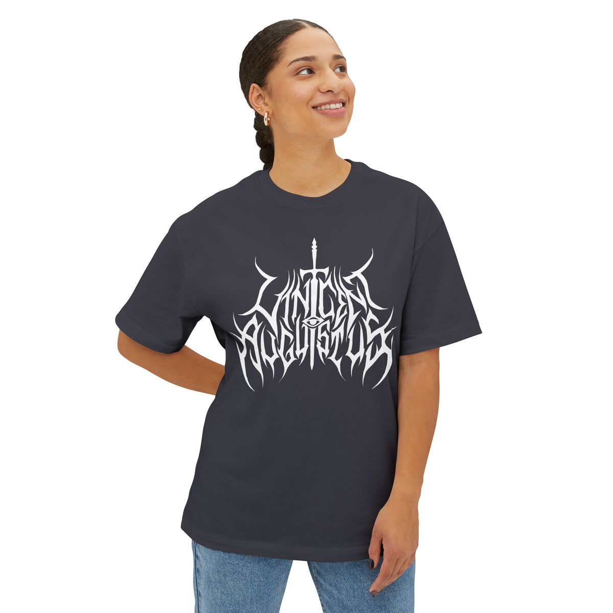 Boxy Oversized Vincent Augustus Logo Tee