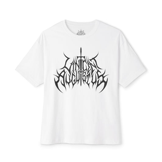 Vincent Augustus Sharp logo tee on boxy oversized