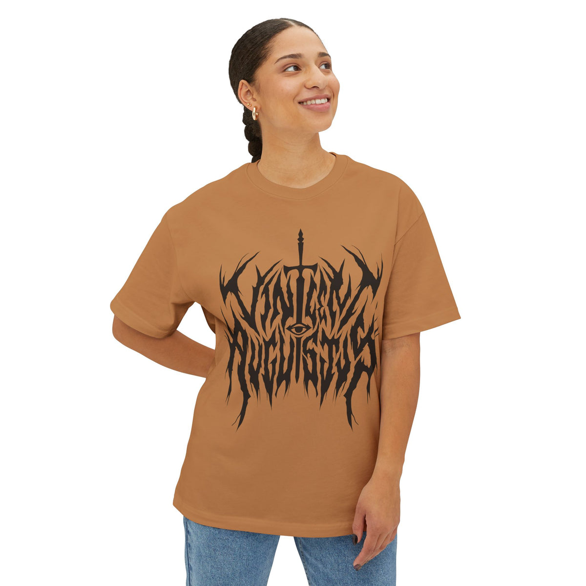 Vincent Augustus Drip Logo on Boxy Oversized