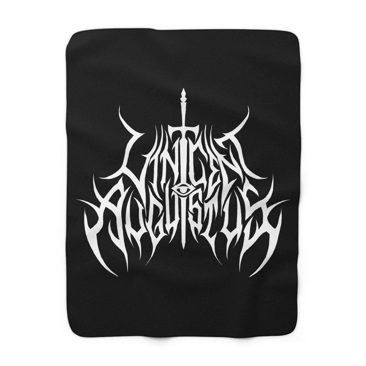Vincent Augustus Sharp Logo Sherpa Blanket