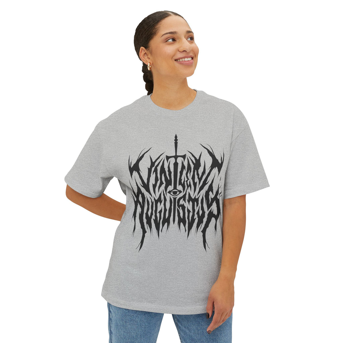 Vincent Augustus Drip Logo on Boxy Oversized