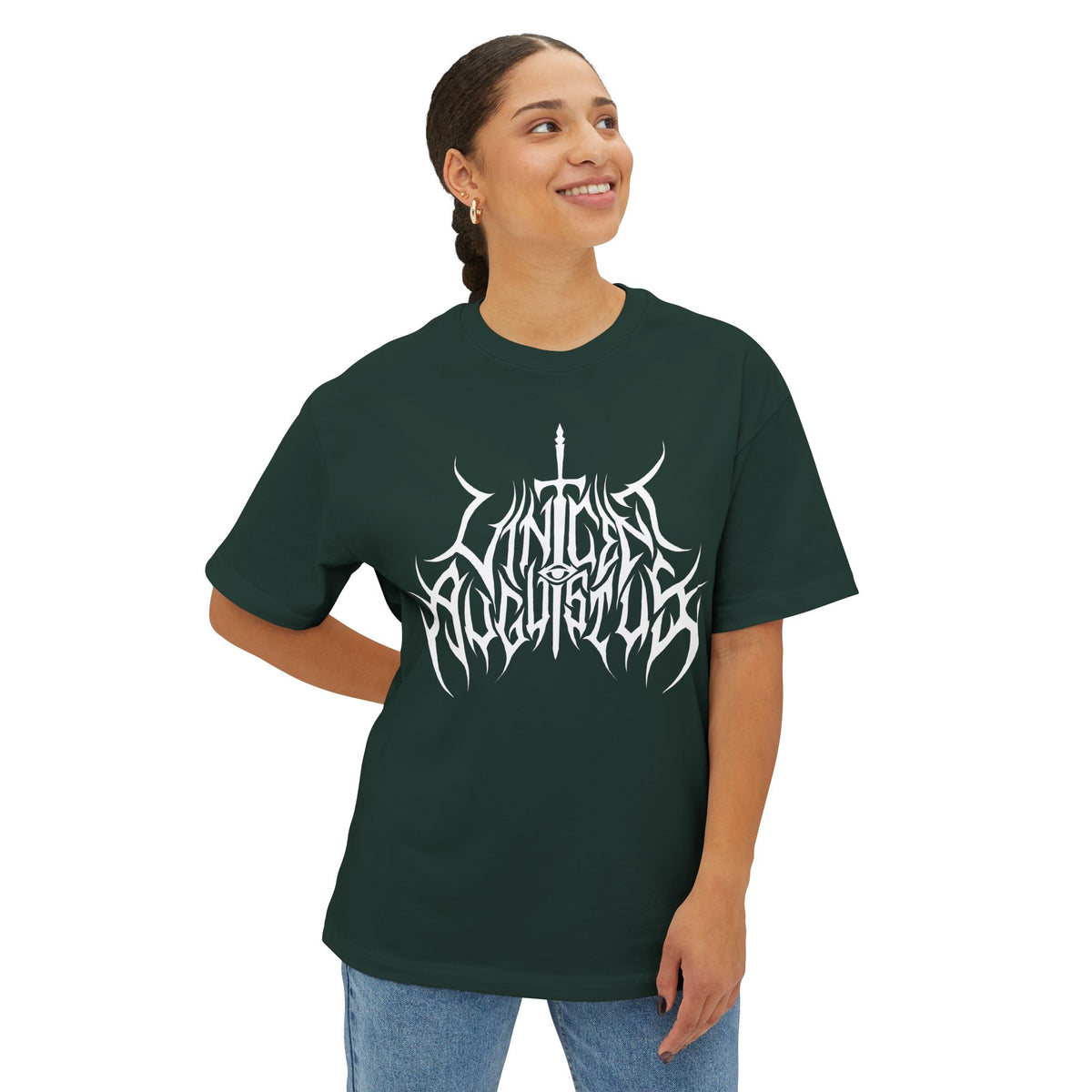 Boxy Oversized Vincent Augustus Logo Tee