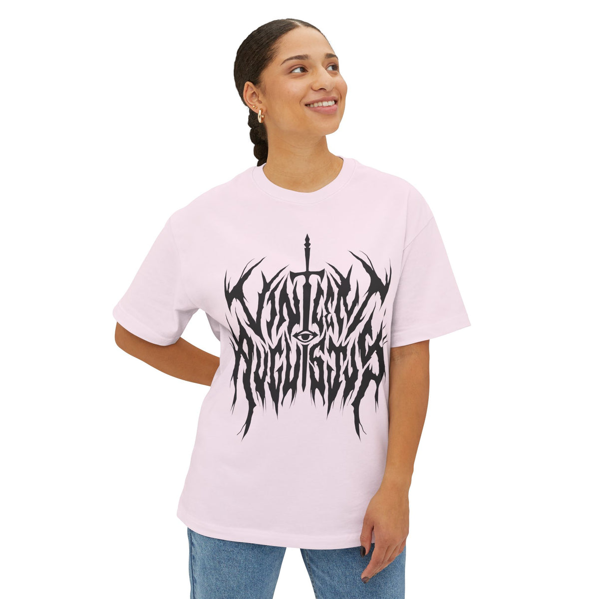 Vincent Augustus Drip Logo on Boxy Oversized
