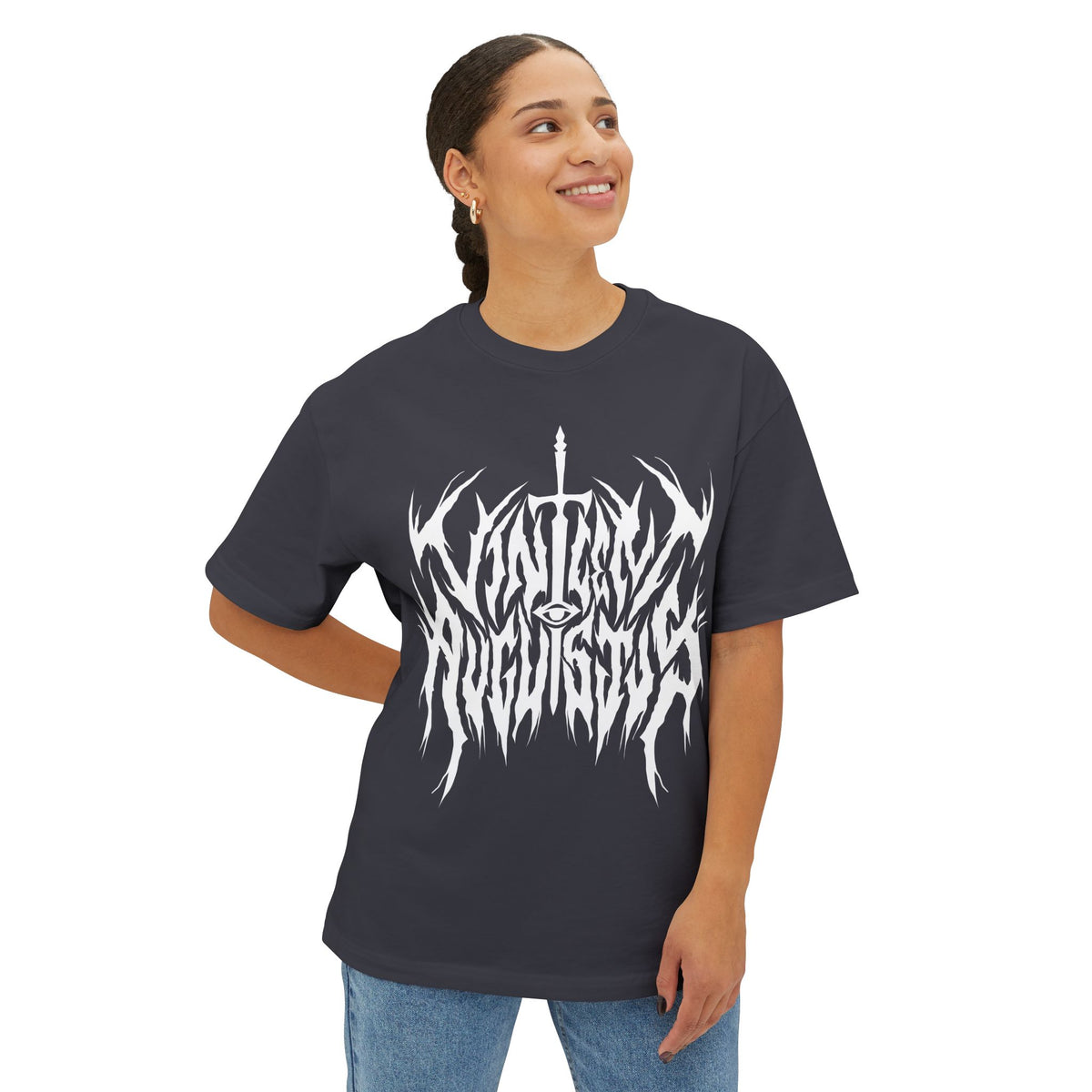 Vincent Augustus Drip Logo, boxy, oversized